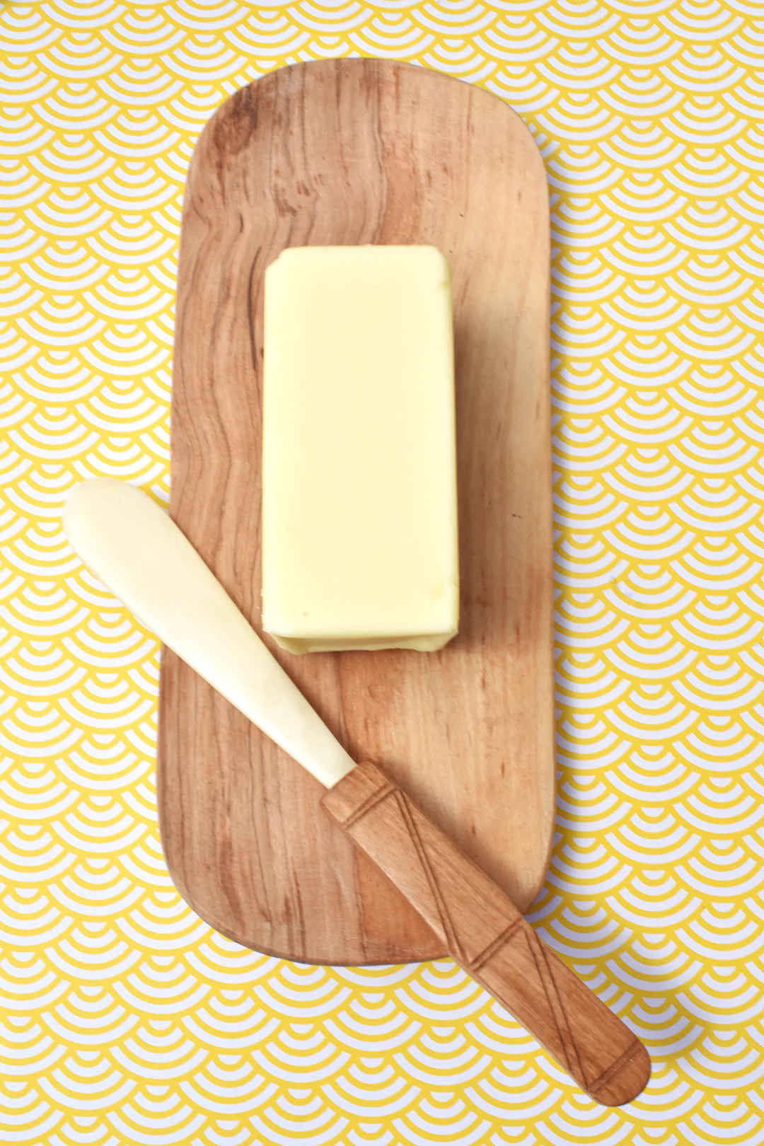 Cow Bone Butter Spreader with Carved Olive Wood Handle