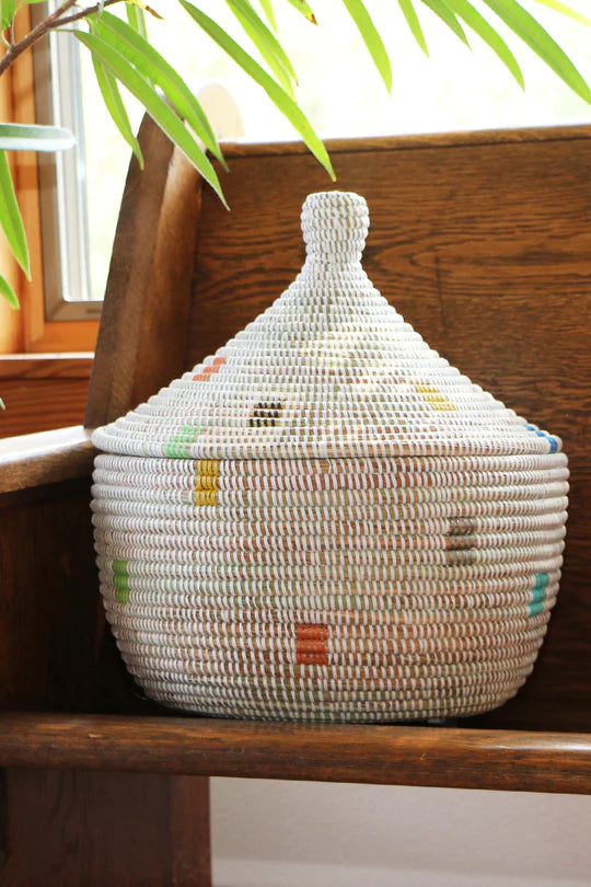 Prismatic Pixels Prayer Mat Warming Basket