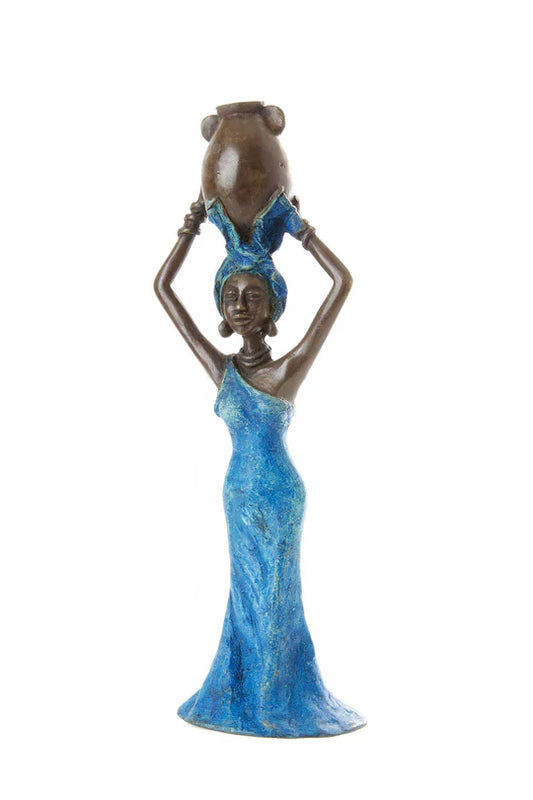 Crystal Water Bearing Woman Sculpture