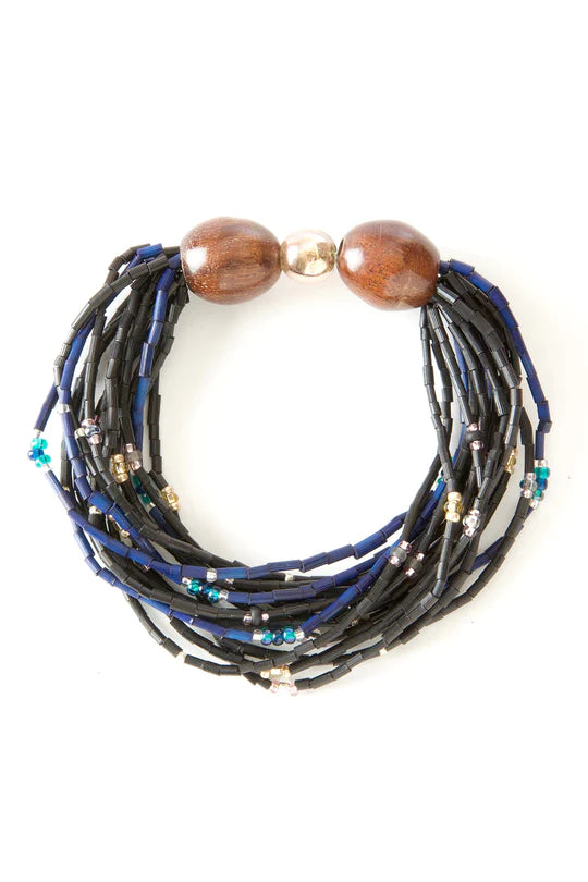 Rise Up Multi-Strand Zulugrass & Acacia Wood Cause Bracelet