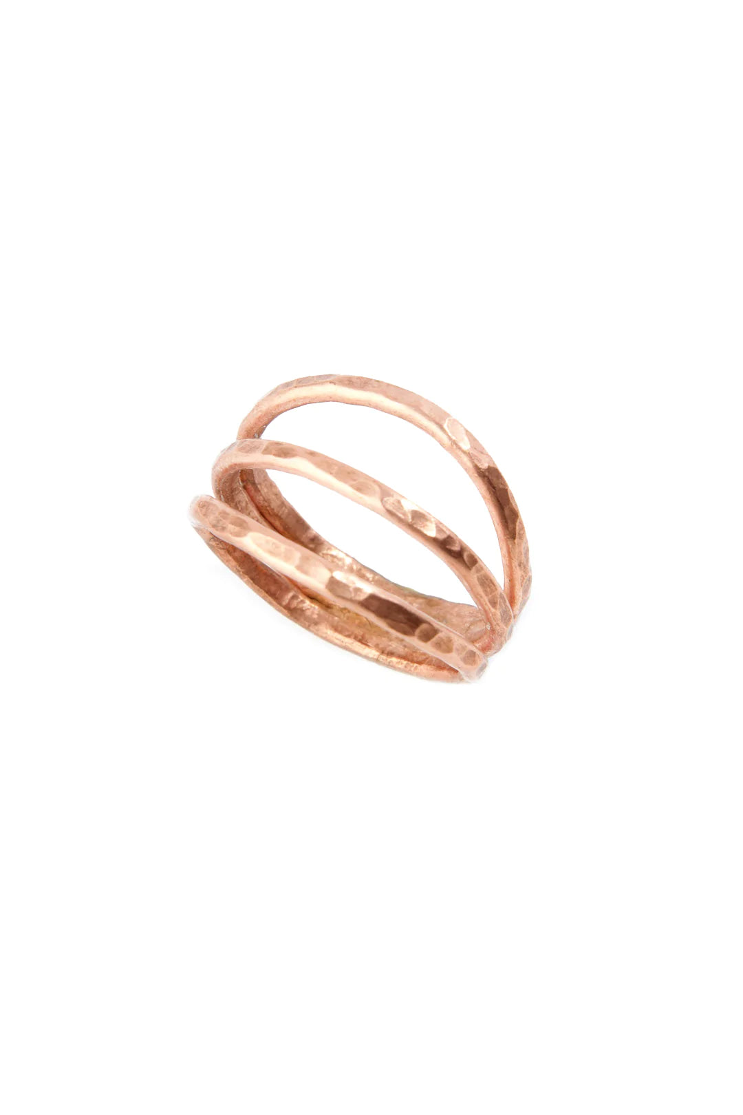 F.R.E.E. Woman Kindred Hammered Copper Ring