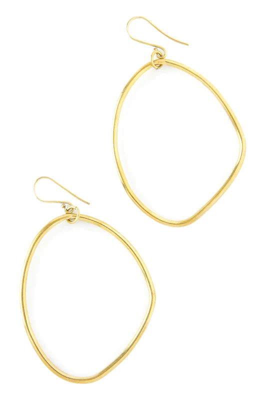 Kenyan Iconoclast Brass Earrings