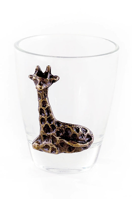 Brass Giraffe Shot Glass