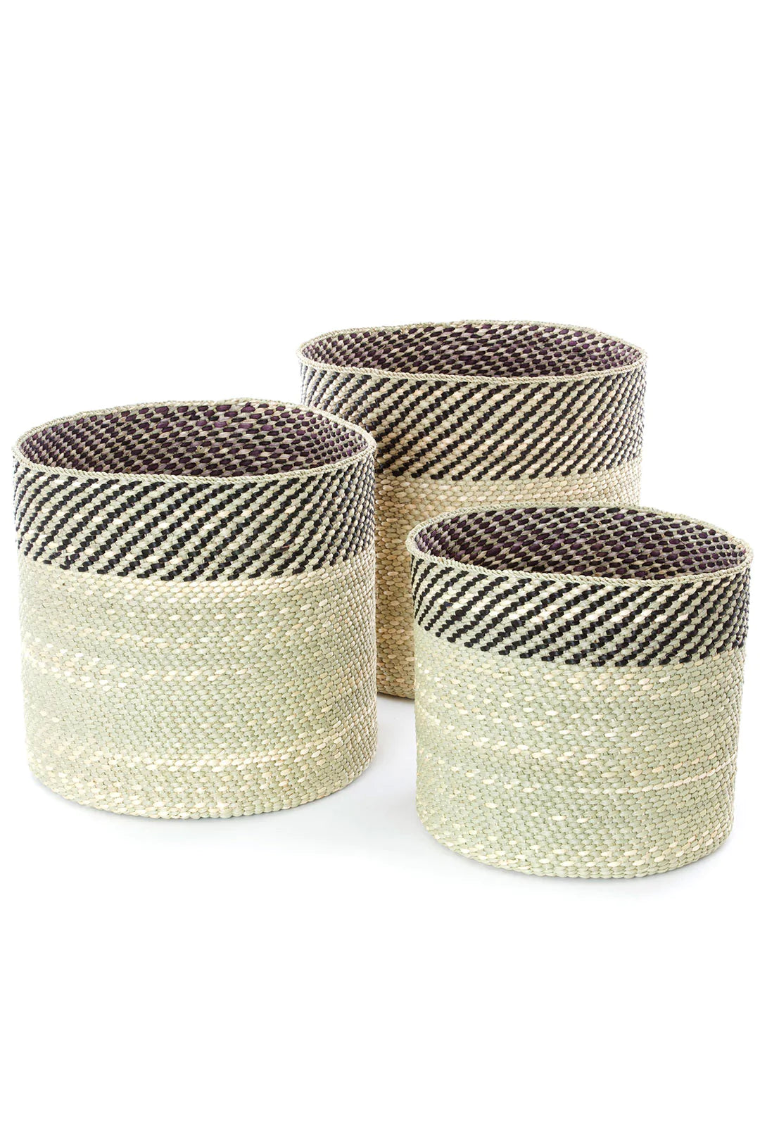Black and Natural Kupanda Iringa Baskets